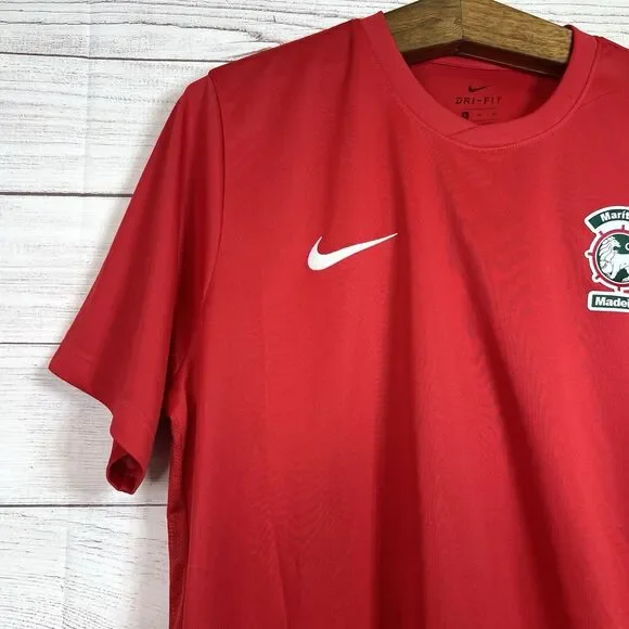 Nike Mens Maritimo Madeira Soccer Jersey Red NWT Size XL